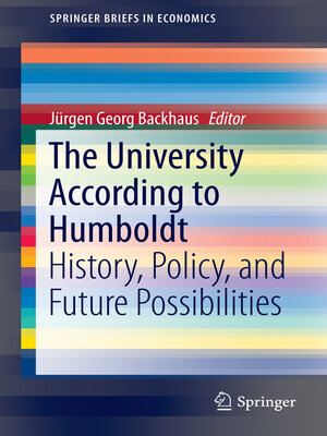 cover image of The University According to Humboldt